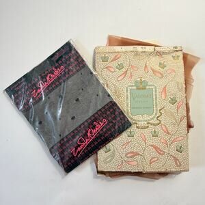 VTG 50s PinUp  Nylon Evita Stockings Lot Zandra Rhodes PantyHose Deadstock  NOS